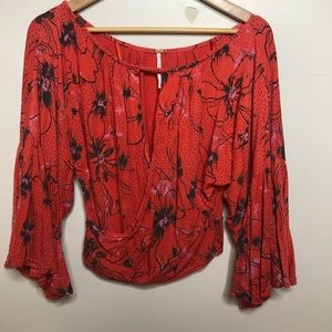 Free People orange top (small)